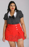 Hell Bunny Naomi Polka Dot Blouse curvy Hell Bunny Naomi Polka Dot Blouse curvy