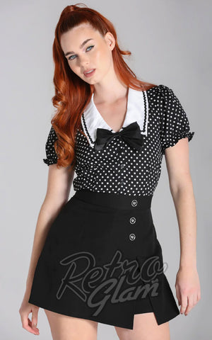 Hell Bunny Naomi Polka Dot Blouse Hell Bunny Naomi Polka Dot Blouse