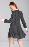 Hell Bunny Naomi Polka Dot 60s Dress back Hell Bunny Naomi Polka Dot 60s Dress back