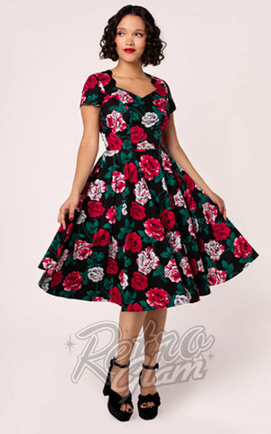Hell Bunny Paint Me Roses Dress Hell Bunny Paint Me Roses Dress