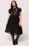 Hell Bunny Rhea Skirt in Black Lace curvy Hell Bunny Rhea Skirt in Black Lace curvy