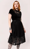 Hell Bunny Rhea Skirt in Black Lace alternative Hell Bunny Rhea Skirt in Black Lace alternative