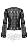 Hell Bunny Rhea Top In Black Lace detail back Hell Bunny Rhea Top In Black Lace detail back