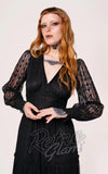 Hell Bunny Rhianne Dress in Black Lace detail Hell Bunny Rhianne Dress in Black Lace detail