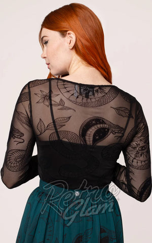 Hell Bunny Snake Charmer Mesh Top back Hell Bunny Snake Charmer Mesh Top back