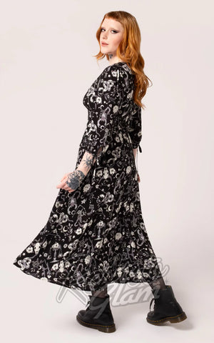 Hell Bunny Star Sign Maxi Dress back Hell Bunny Star Sign Maxi Dress back