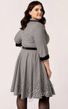 Hell Bunny Teddy Dress in Houndstooth curvy back Hell Bunny Teddy Dress in Houndstooth curvy back