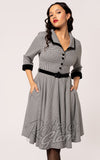 Hell Bunny Teddy Dress in Houndstooth 50s Hell Bunny Teddy Dress in Houndstooth 50s