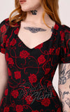 Hell Bunny Thorn Midi Dress in Roses bodice Hell Bunny Thorn Midi Dress in Roses bodice