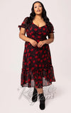 Hell Bunny Thorn Midi Dress in Roses plus sized Hell Bunny Thorn Midi Dress in Roses plus sized