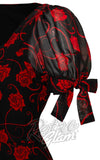 Hell Bunny Thorn Midi Dress in Roses sleeves Hell Bunny Thorn Midi Dress in Roses sleeves