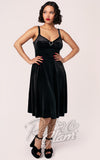 Hell Bunny Vendome Dress in Black Velvet Hell Bunny Vendome Dress in Black Velvet