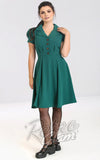 Hell Bunny Vera Lynn Dress in Green 40s Hell Bunny Vera Lynn Dress in Green 40s