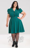 Hell Bunny Vera Lynn Dress in Green plus sized Hell Bunny Vera Lynn Dress in Green plus sized