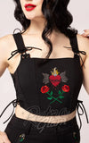 Hell Bunny Viva Maria Corset close up Hell Bunny Viva Maria Corset close up