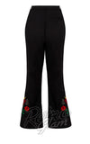 Hell Bunny Viva Maria Trousers detail Hell Bunny Viva Maria Trousers detail