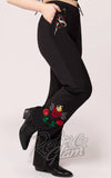 Hell Bunny Viva Maria Trousers sacred heart Hell Bunny Viva Maria Trousers sacred heart