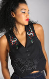 Hell Bunny Viva Maria Waistcoat snakes Hell Bunny Viva Maria Waistcoat snakes