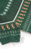 Hell Bunny Vixey Jumper in Green christmas Hell Bunny Vixey Jumper in Green christmas