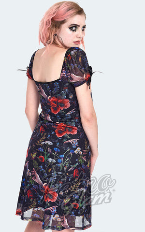 Jawbreaker Night Meadow Skater Dress back Jawbreaker Night Meadow Skater Dress back
