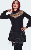 Jawbreaker Spiderweb Lace Black Sweater Jawbreaker Spiderweb Lace Black Sweater