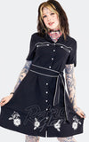 Western floral dress black white pinup Western floral dress black white pinup