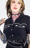 Jawbreaker Western Flowers Shirt Dress detail Jawbreaker Western Flowers Shirt Dress detail