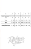 Katakomb Love Bites Pencil Dress in Black size chart Katakomb Love Bites Pencil Dress in Black size chart
