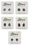 Lilliput Stud Earrings witchy pentagram moon Lilliput Stud Earrings witchy pentagram moon