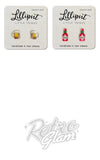 Lilliput Stud Earrings - Food & Drink Lilliput Stud Earrings - Food & Drink