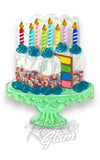 Lipstick & Chrome Slice,Slice Baby Birthday Cake Brooch Lipstick & Chrome Slice,Slice Baby Birthday Cake Brooch