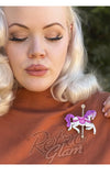 Lipstick & Chrome X Makokot Funfair Carousel Horse Brooch Lipstick & Chrome X Makokot Funfair Carousel Horse Brooch