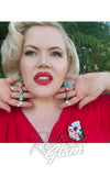 Lipstick & Chrome Jolly & Merry Christmas Earrings Lipstick & Chrome Jolly & Merry Christmas Earrings