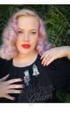 Lipstick & Chrome Frankenstop Brooches bride Lipstick & Chrome Frankenstop Brooches bride