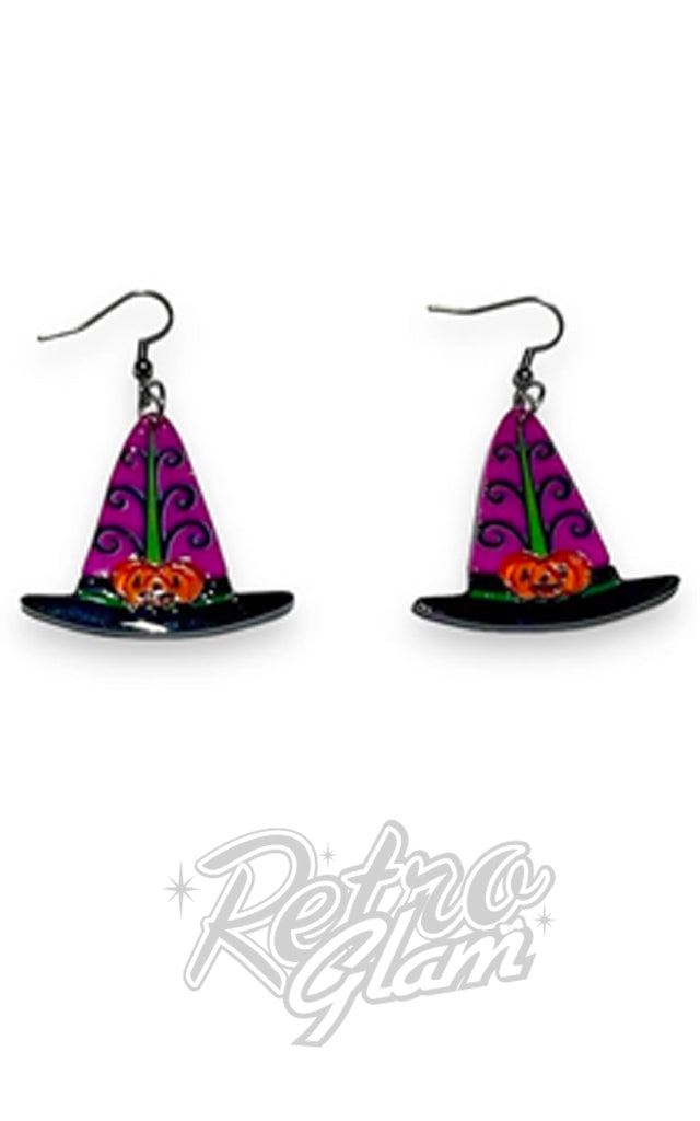 Lipstick & Chrome Hagatha's Hat Earrings Lipstick & Chrome Hagatha