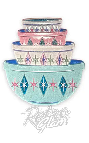 Pyrex Bowls brooch Pyrex Bowls brooch