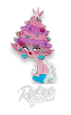 Lipstick & Chrome Pinkmas Glam Brooch Lipstick & Chrome Pinkmas Glam Brooch