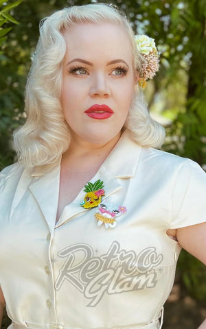 Lipstick & Chrome X Miss Fluff Tiki Hula Kitty model Lipstick & Chrome X Miss Fluff Tiki Hula Kitty model