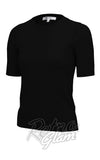 Mak Basic 1/2 Sleeve Pullover Sweater in Black Mak Basic 1/2 Sleeve Pullover Sweater in Black