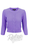 Mak Textured Cardigan in Blueberry lilac Mak Textured Cardigan in Blueberry lilac