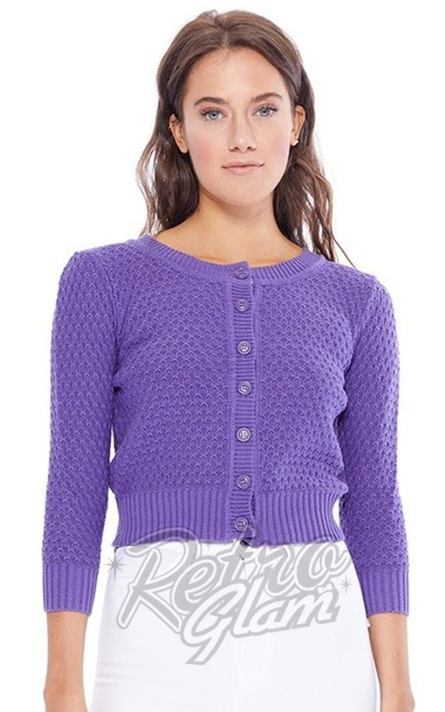 Mak Textured Cardigan in Blueberry - S left only Mak Textured Cardigan in Blueberry - S left only