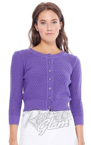 Mak Textured Cardigan in Blueberry Mak Textured Cardigan in Blueberry