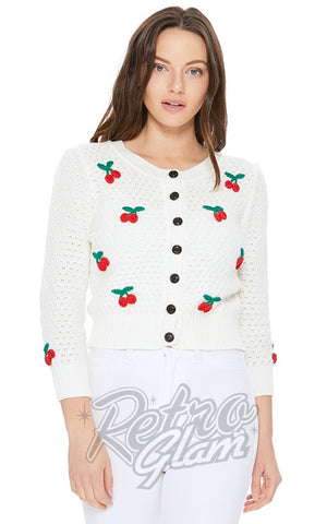 Mak Cherry Cardigan in Ivory