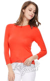 Mak 3/4 Sleeve Knit Top model Mak 3/4 Sleeve Knit Top model