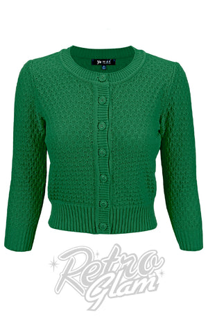 Mak Textured Cardigan in Green Mak Textured Cardigan in Green