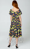 Miss Lulo Bella Dress in Robins Print back Miss Lulo Bella Dress in Robins Print back