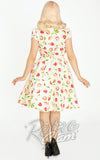 Miss Lulo Betty Dress in Apples Print back Miss Lulo Betty Dress in Apples Print back