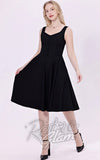 Miss Lulo Heidi Swing Dress in Black gothic Miss Lulo Heidi Swing Dress in Black gothic