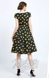 Miss Lulo Jade Dress in Mandarins Print back Miss Lulo Jade Dress in Mandarins Print back