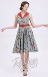 Miss Lulo Jani Dress in Sage with Roses Miss Lulo Jani Dress in Sage with Roses